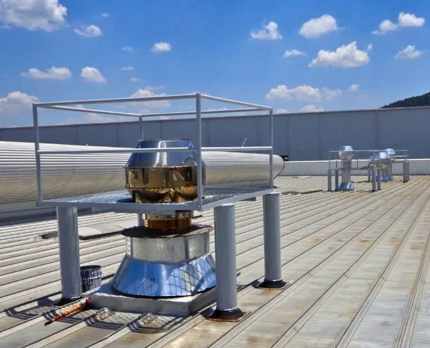 Sistema de exaustão industrial fabricado e instalado pela Art Coifas