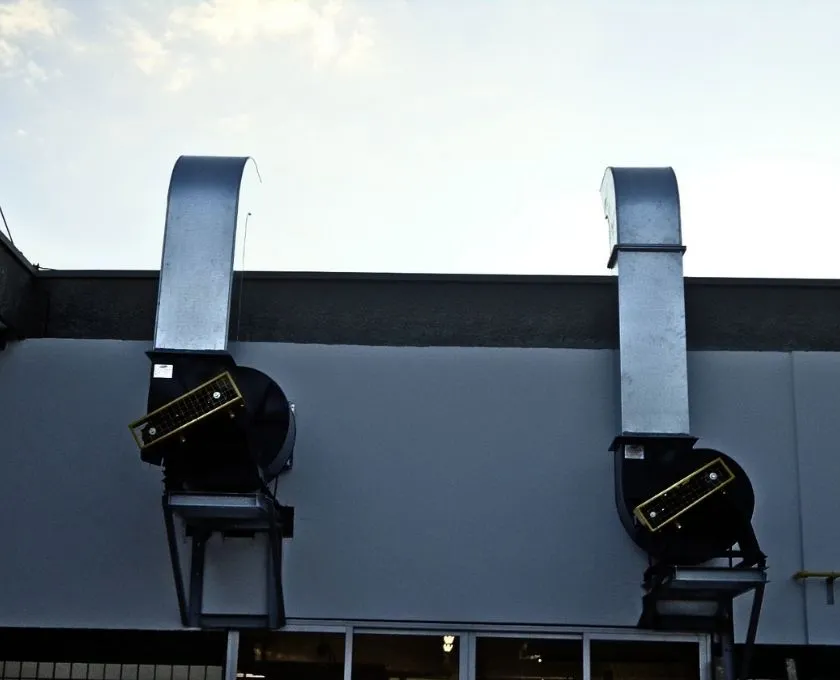 Exaustor industrial de alta capacidade fabricado sob medida pela Art Coifas