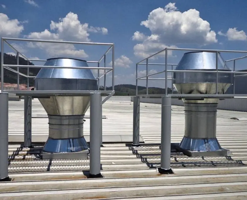 Exaustor industrial de alta capacidade fabricado sob medida pela Art Coifas